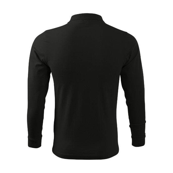 Polo homme Single J. LS 211 - noir