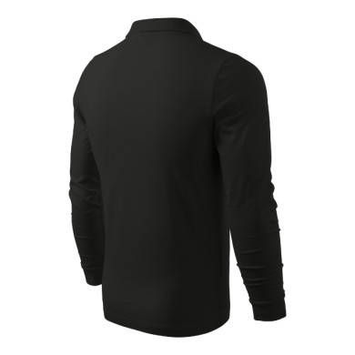 Polo homme Single J. LS 211 - noir