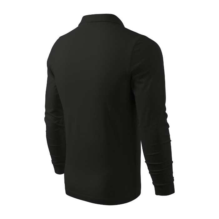 Polo homme Single J. LS 211 - noir