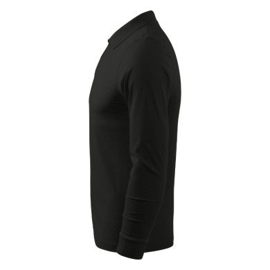 Polo homme Single J. LS 211 - noir