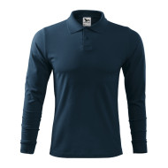 Polo homme Single J. LS 211 - bleu marine