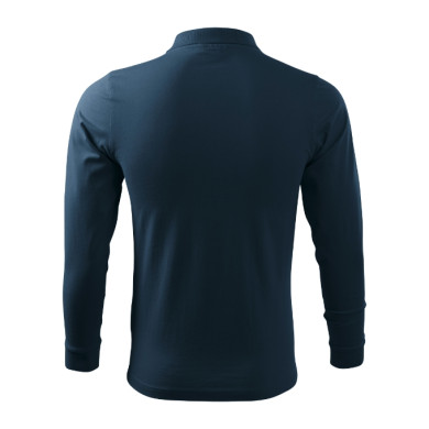 Polo homme Single J. LS 211 - bleu marine