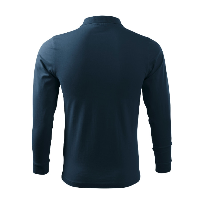 Polo homme Single J. LS 211 - bleu marine
