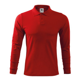 Polo homme Single J. LS 211 - rouge