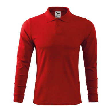 Polo homme Single J. LS 211 - rouge