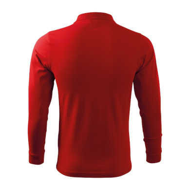 Polo homme Single J. LS 211 - rouge