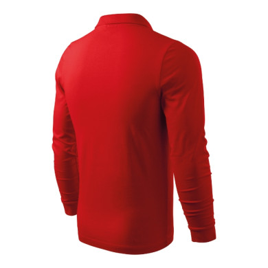 Polo homme Single J. LS 211 - rouge
