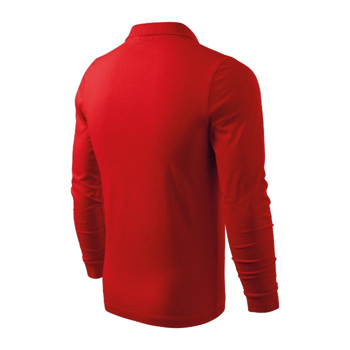 Polo homme Single J. LS 211 - rouge