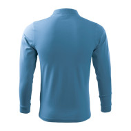 Polo homme Single J. LS 211 - bleu azur