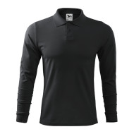 Polo homme Single J. LS 211 - ebony gray