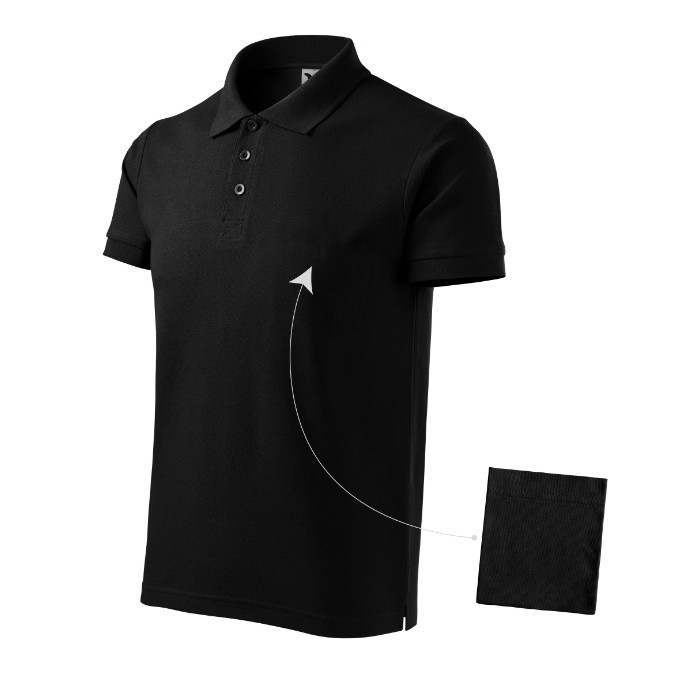 Polo homme Cotton 212 - noir