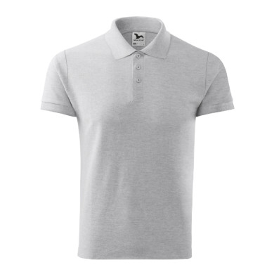 Polo homme Cotton 212 - gris chiné clair