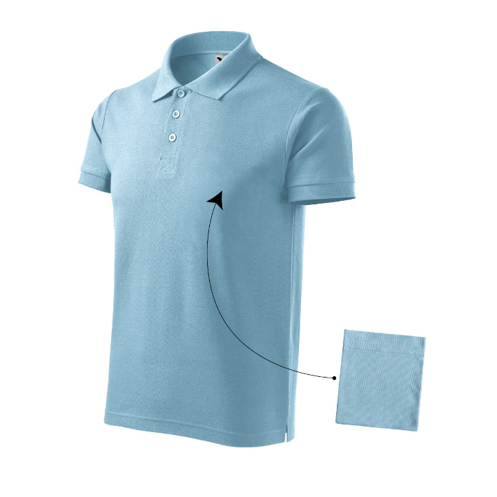 Polo homme Cotton 212 - bleu ciel