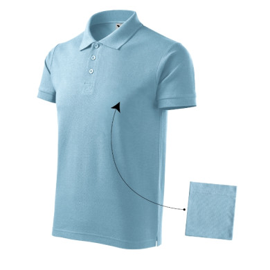 Polo homme Cotton 212 - bleu ciel