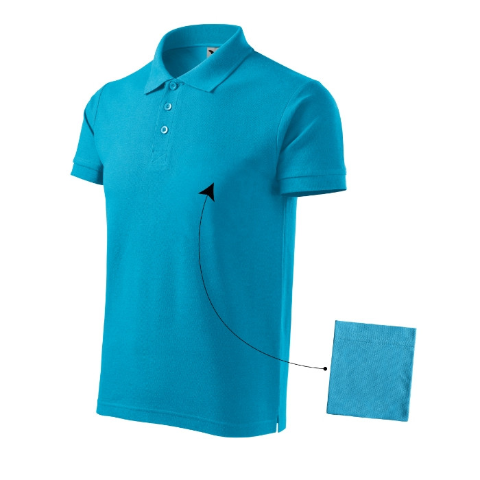 Polo homme Cotton 212 - turquoise