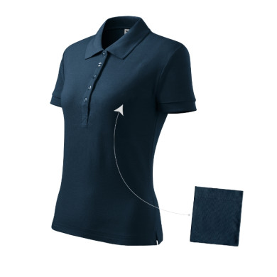 Polo femme Cotton 213 - bleu marine