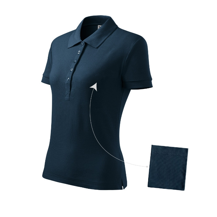 Polo femme Cotton 213 - bleu marine