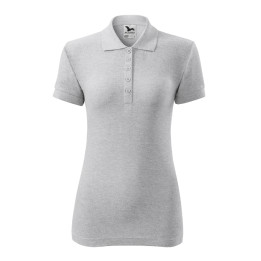 Polo femme Cotton 213 - gris chiné clair