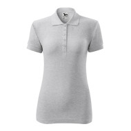 Polo femme Cotton 213 - gris chiné clair
