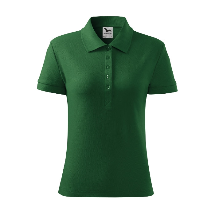 Polo femme Cotton 213 - vert bouteille