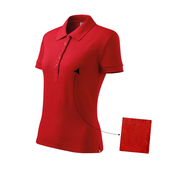 Polo femme Cotton 213 - rouge