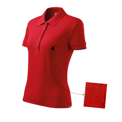 Polo femme Cotton 213 - rouge