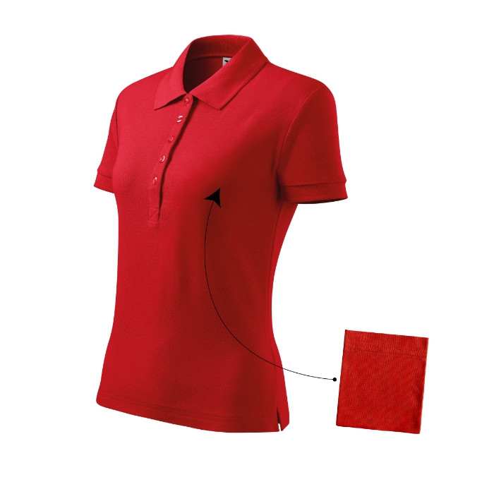 Polo femme Cotton 213 - rouge