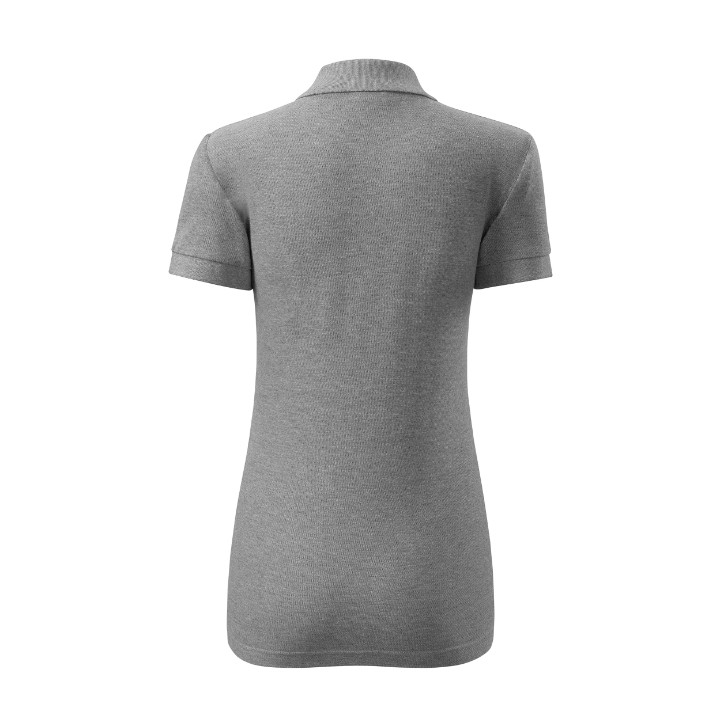 Polo femme Cotton 213 - gris chiné foncé
