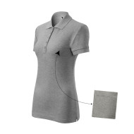 Polo femme Cotton 213 - gris chiné foncé