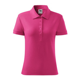 Polo femme Cotton 213 - magenta