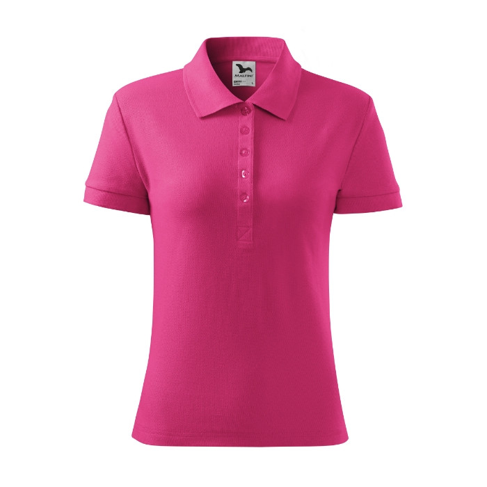Polo femme Cotton 213 - magenta