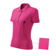 Polo femme Cotton 213 - magenta