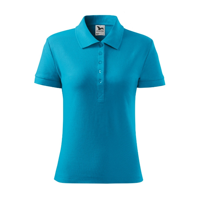 Polo femme Cotton 213 - turquoise