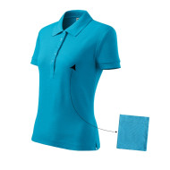 Polo femme Cotton 213 - turquoise