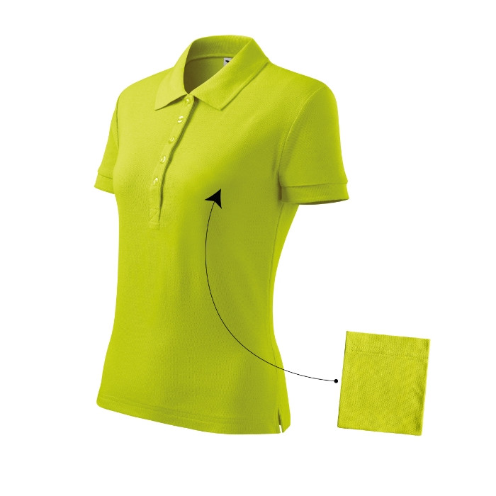Polo femme Cotton 213 - lime