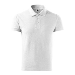 Polo homme Cotton Heavy 215 - blanc