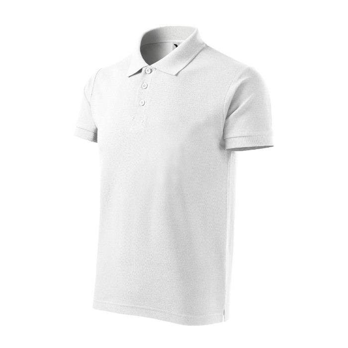 Polo homme Cotton Heavy 215 - blanc
