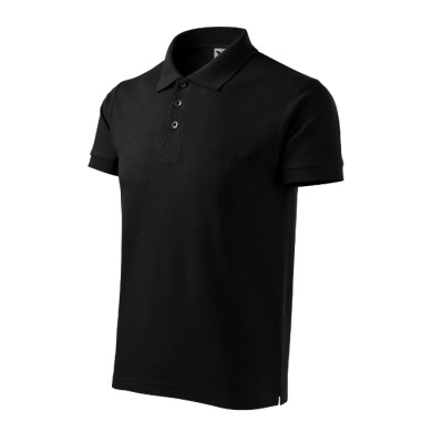 Polo homme Cotton Heavy 215 - noir