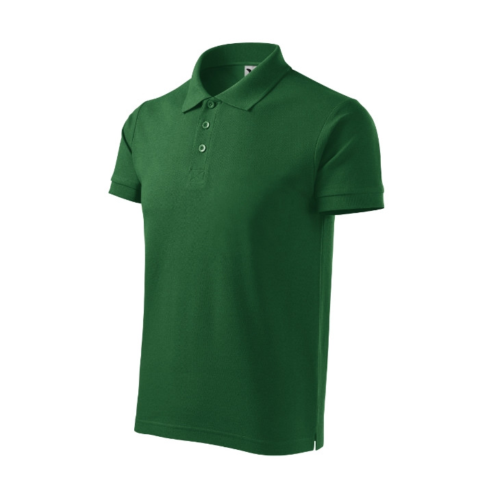 Polo homme Cotton Heavy 215 - vert bouteille