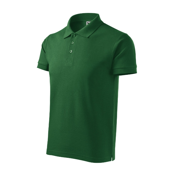 Polo homme Cotton Heavy 215 - vert bouteille