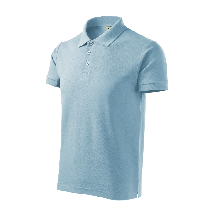 Polo homme Cotton Heavy 215 - bleu ciel