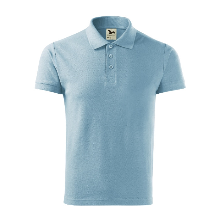 Polo homme Cotton Heavy 215 - bleu ciel