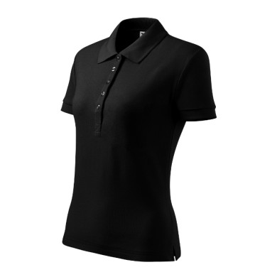 Polo femme Cotton Heavy 216 - noir