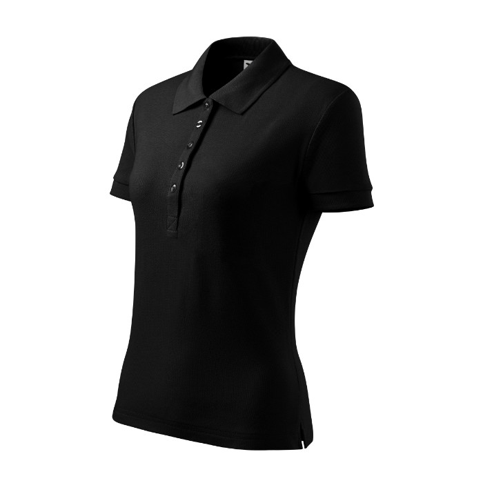 Polo femme Cotton Heavy 216 - noir