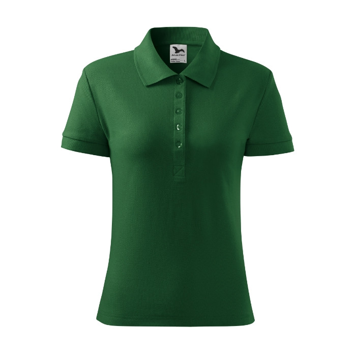 Polo femme Cotton Heavy 216 - vert bouteille