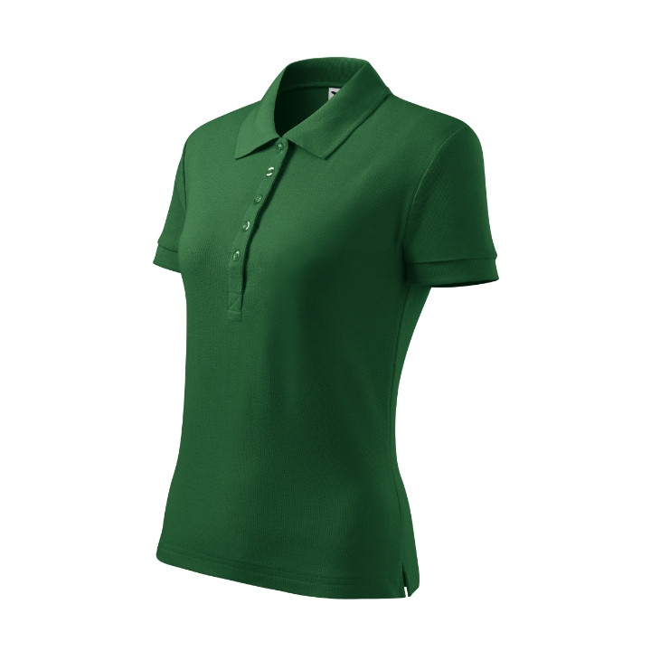 Polo femme Cotton Heavy 216 - vert bouteille