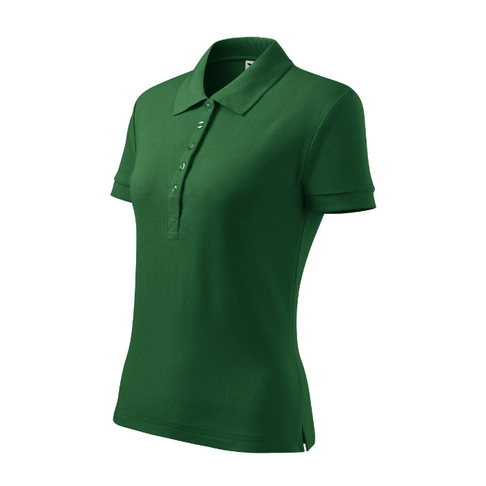 Polo femme Cotton Heavy 216 - vert bouteille