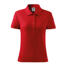 Polo femme Cotton Heavy 216 - rouge