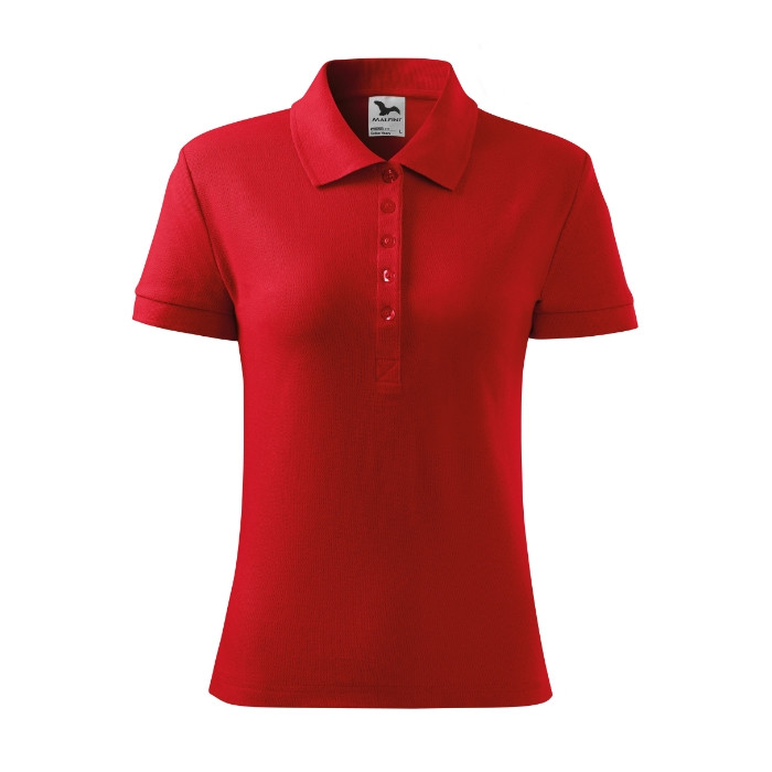 Polo femme Cotton Heavy 216 - rouge