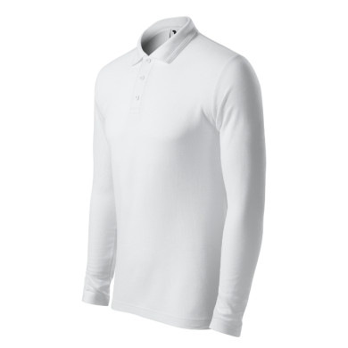 Polo homme Pique Polo LS 221 - blanc